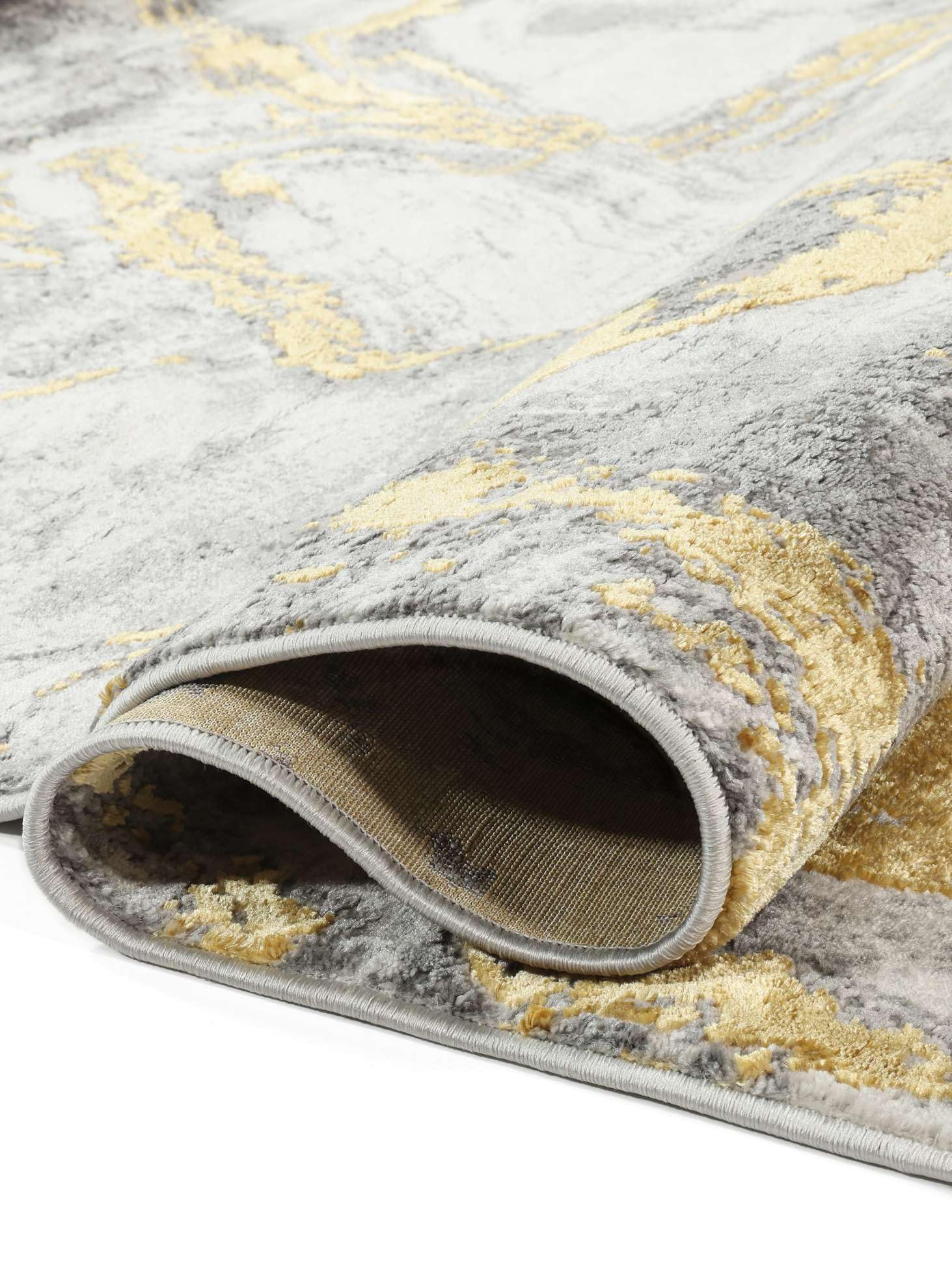 RugVista Antonie Tapis, 200 x 300 cm, Clair Gris/Doré