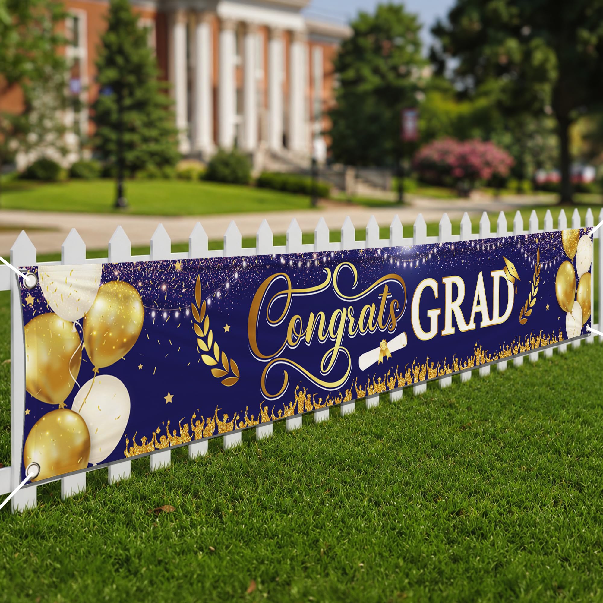 Photo 1 of KatchOn Graduation Banner 2026 - Gold and Blue