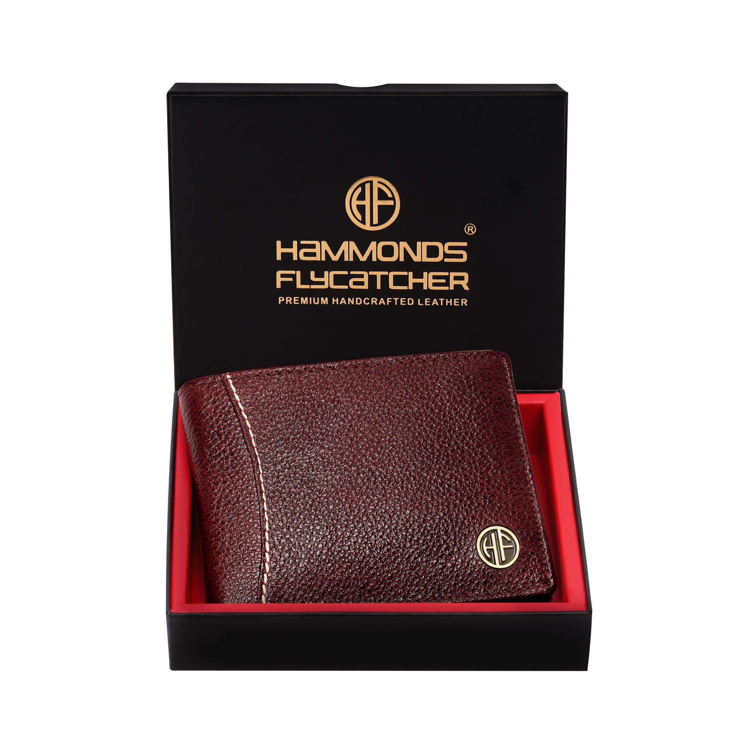 RFID Protected Bi-Fold Wallet for Men Leather Original, Mens Wallet, Leather Wallets for Men, Stylish Purse with 6 Card Slots, 1 ID Slot, Coin Pocket, Gift for Mens - Brown