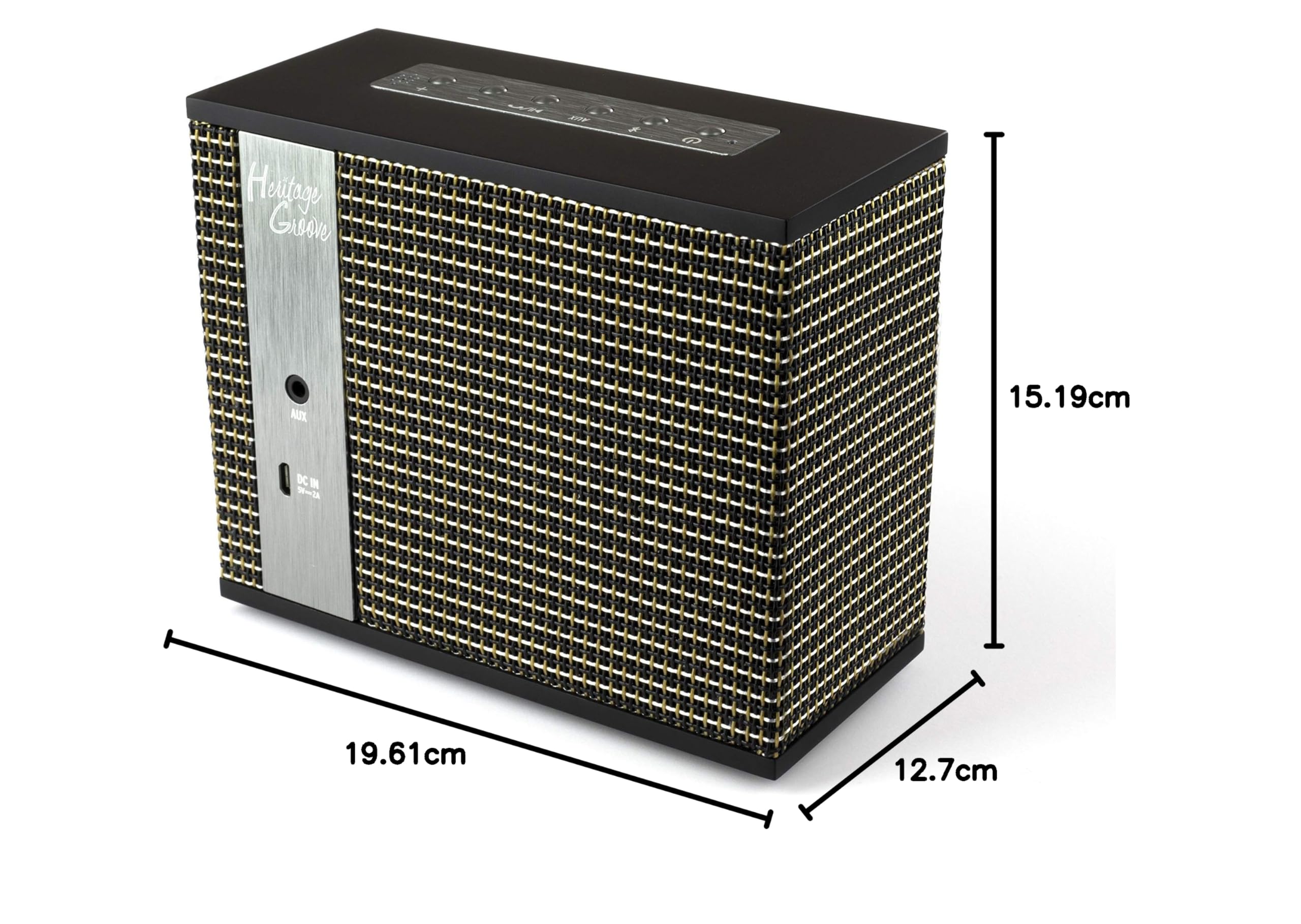 Klipsch Heritage Groove Portable Bluetooth Speaker in Black, Matte