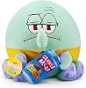 Snackles Licensed Character SpongeBob Squarepants 14-inch Plush Sqiudward & Canned Bread SQUIDWARD TENTACLES by ZURU, Plush with Snack Accessory