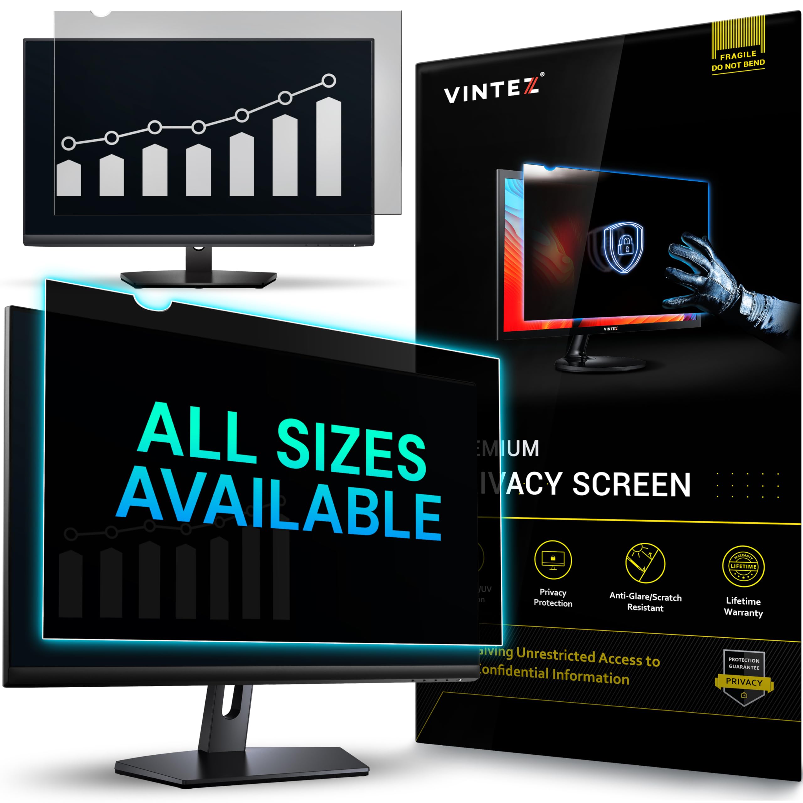 Amazon.com: VINTEZ 30 Inch 16:10 Privacy Screen for Computer