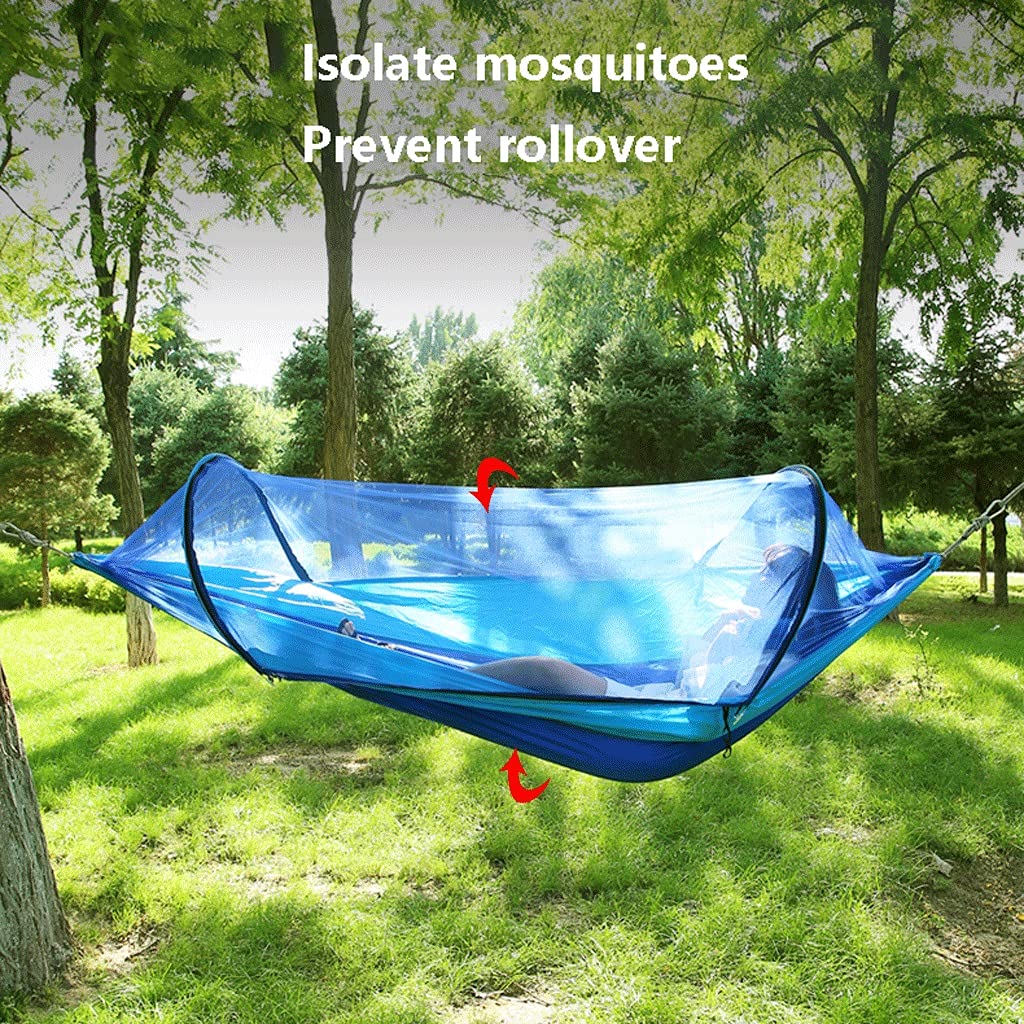 Hamac Un hamac de camping avec des moustiquaires apparaîtra automatiquement peut résister à un poids de 660 livres de 660 livres pour le camping extérieur en plein air Hammock portable Hamac Portable