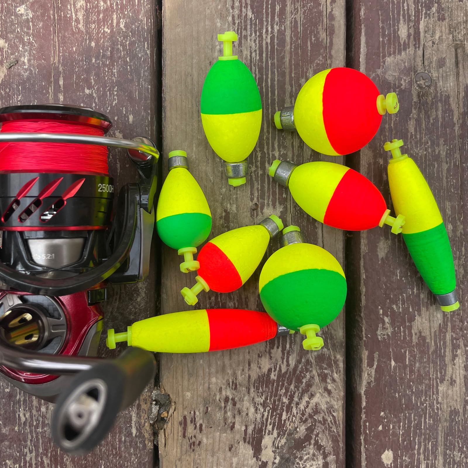 12 szt. spławików wędkarskich, zatrzaskowy spławik wędkarski, korki obciążone bobberki do łowienia crappie panfish bluegill pstrąg