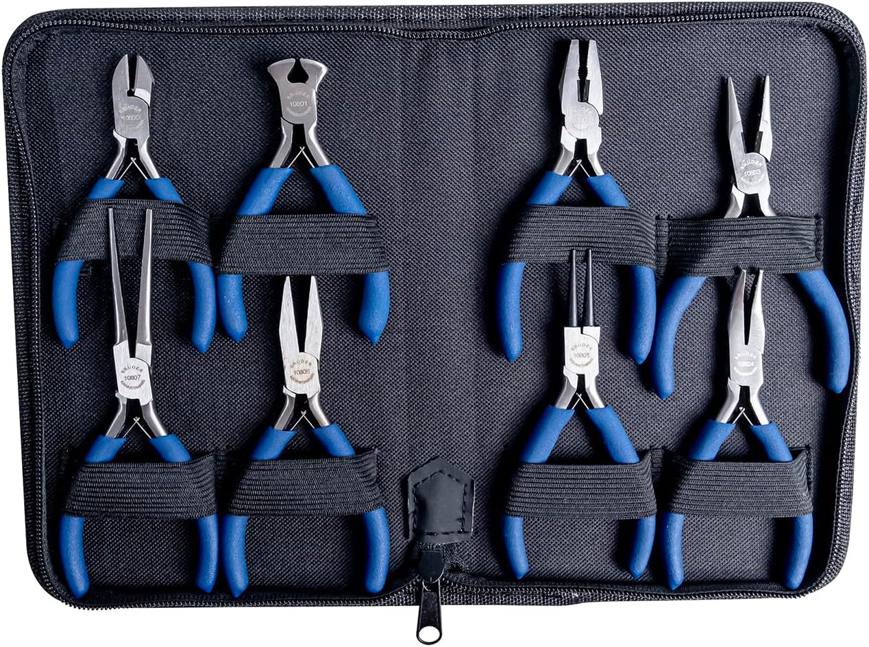 Brüder Mannesmann 8-pcs. Electronic plier set | M10808