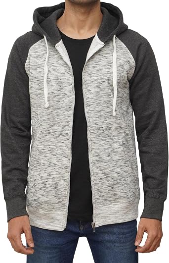 Amazon.com: Decrum Sudadera con capucha raglán con cremallera para hombre –  Sudadera de forro polar cómoda con cremallera completa : Ropa, Zapatos y  Joyería
