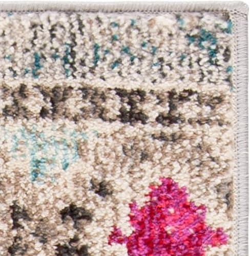 Vista 179 de Safavieh Madison Collection MAD418F - Alfombra de área con diamantes, Polipropileno, Azul Oscuro/Amarillo