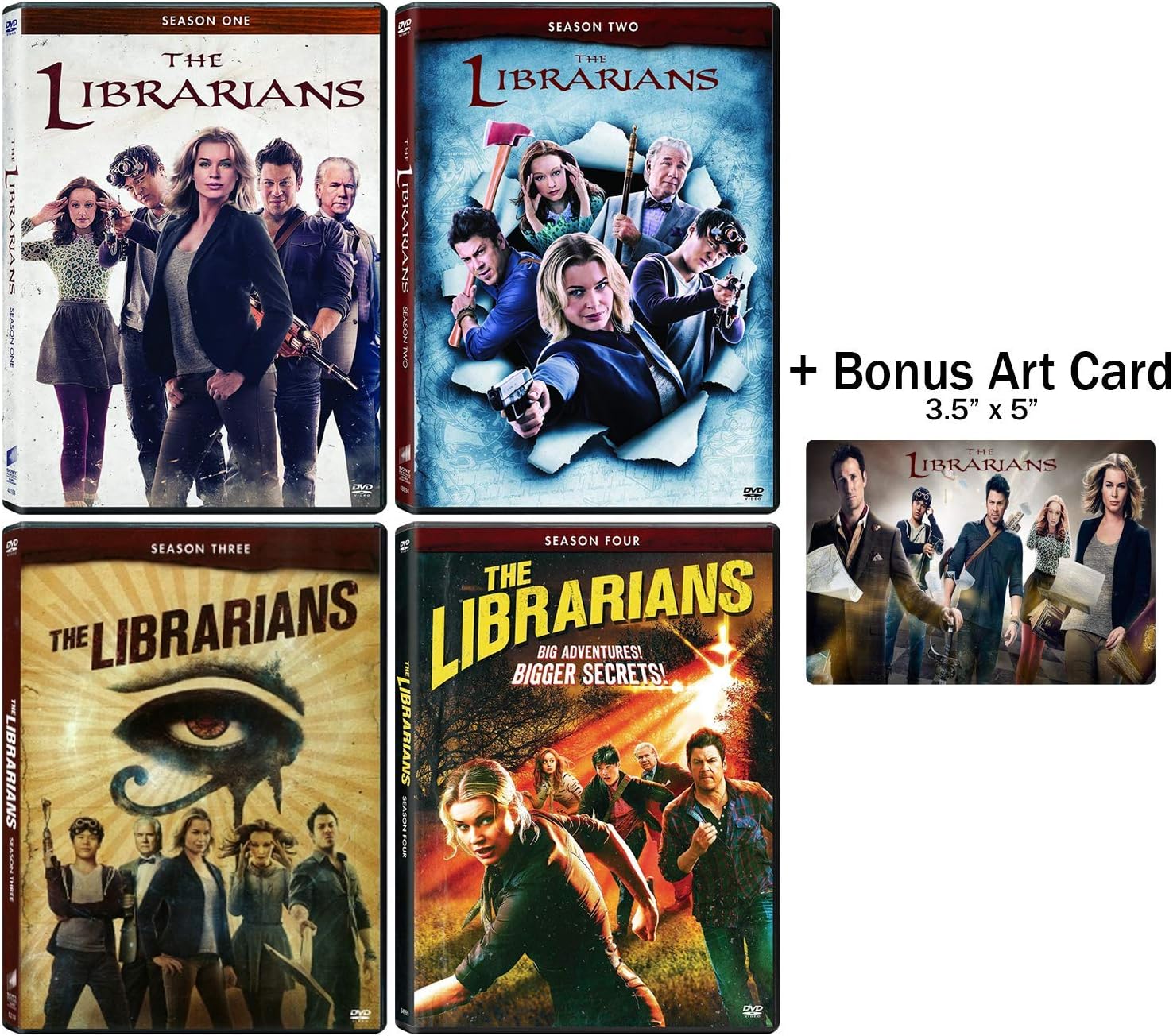 The Librarians: Complete TV Series Seasons 1-4 + Bonus Art Card