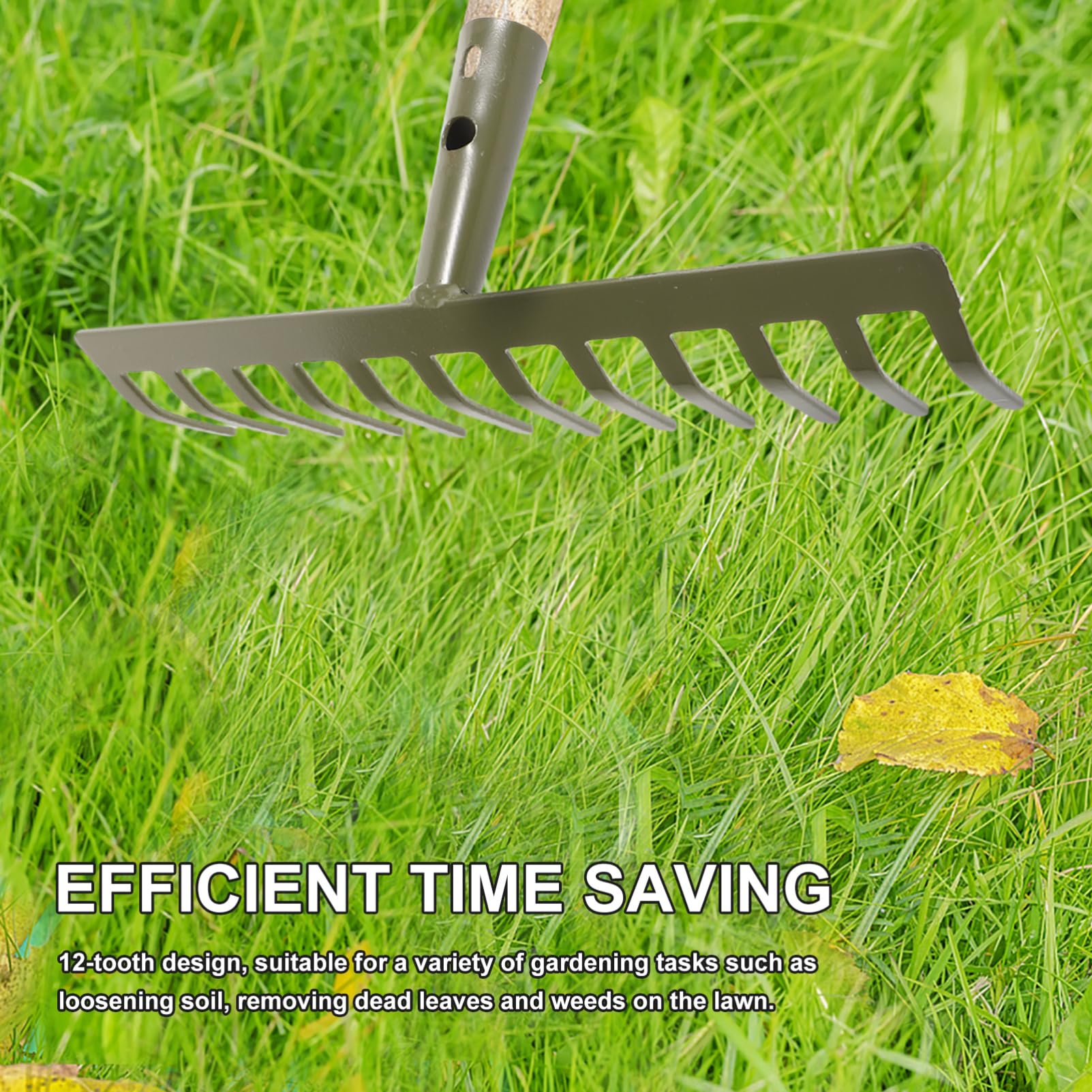 Angoily 2 Piezas Herramientas De Jardinería Cultivador Involuntario Escardador Mascota Manual Cortacésped Rastrillos De Hojas Pequeñas Guadaña Sostuvo Exterior Hoz Acero Carbono Green