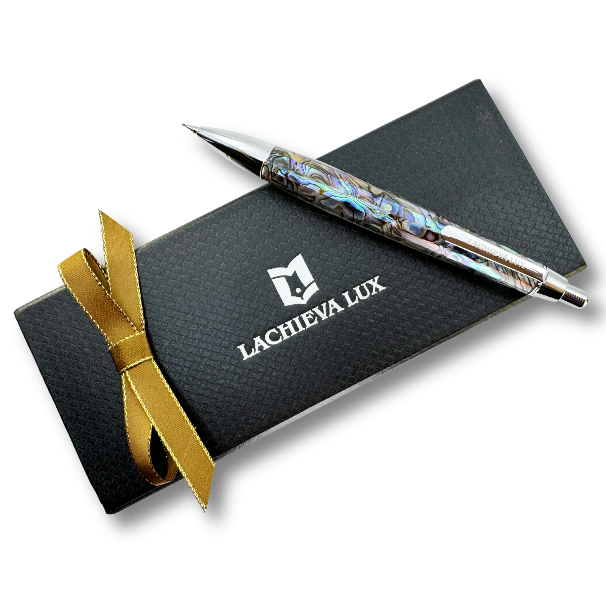 Amazon.co.jp: LACHIEVA LUX 天然アワビ貝 シャープペンシル 0.7mm