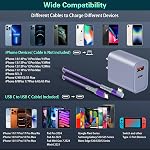 Chargeur mural à charge rapide avec angle droit USB C Câble 10FT, 2-Pack 20W USB C Adaptateur d'alimentation Double Port Chargeur rapide Block+3A C à C Câble pour iPhone 15 16 Samsung Galaxy S25 Ultra S21 S20 Pixel 6/5/4