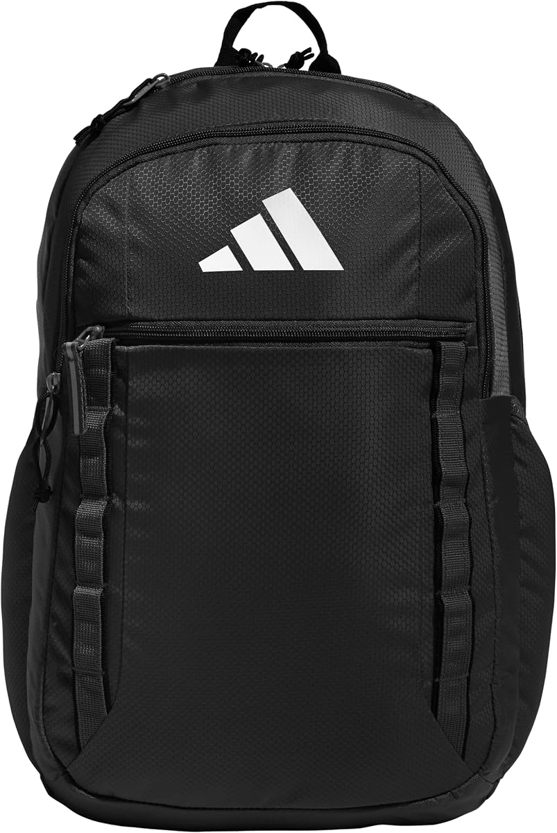 Mochila adidas Excel 6 | Acolchado de 16 pulgadas. Funda para computadora portátil, múltiples bolsillos organizadores, bolsillos para botellas de agua, transporte LoadSpring, gimnasio escolar y listo para viajar