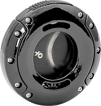 Xikar XO Double Guillotine Cutter, Dual Stainless Steel Blades, 64 RG, Black with Black Blade