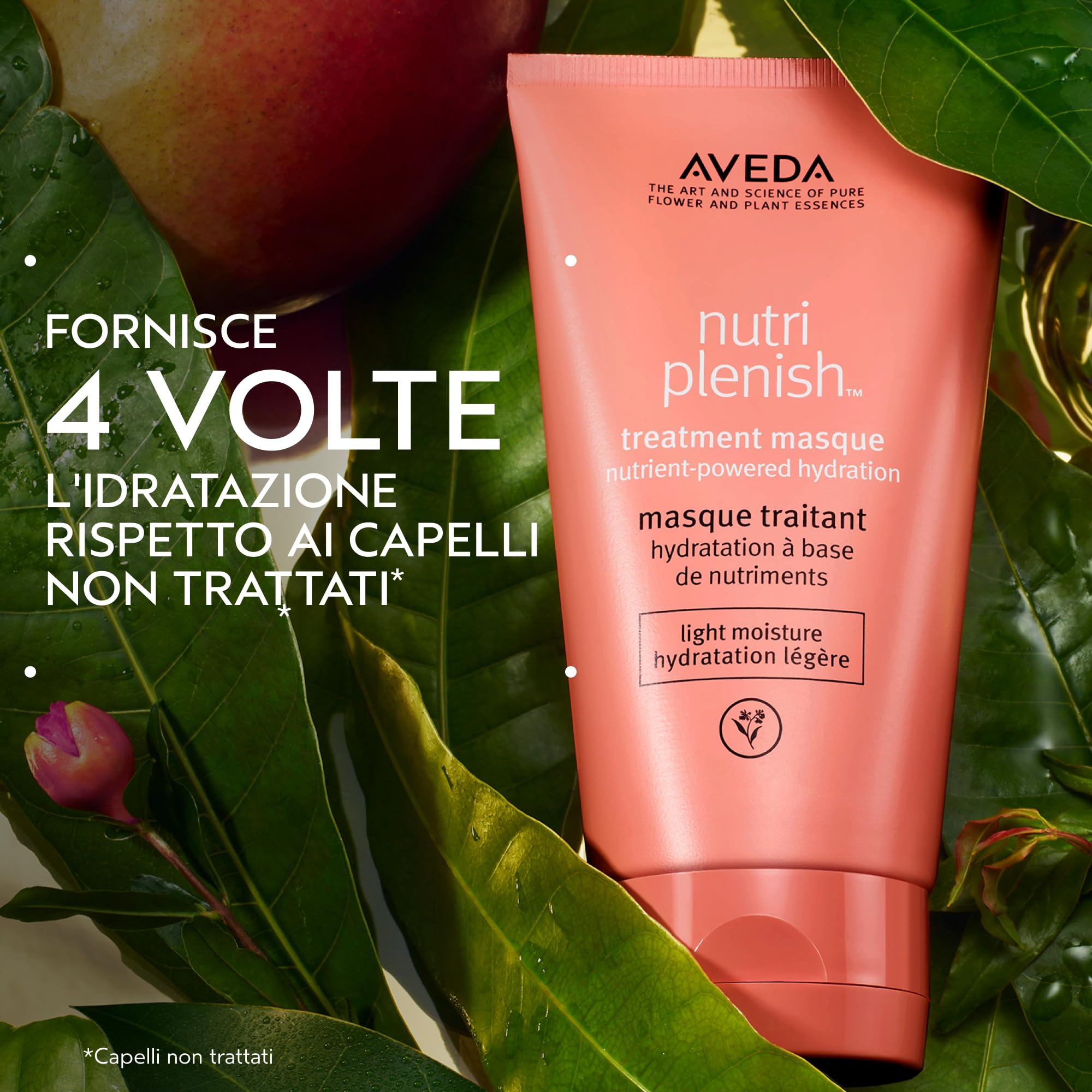 Aveda Nutriplenish Maschera Capelli Idratazione leggera - Maschera in gel-crema per capelli secchi da sottili a medi - Olio di melagrana e cocco burro di mango (150 ml)