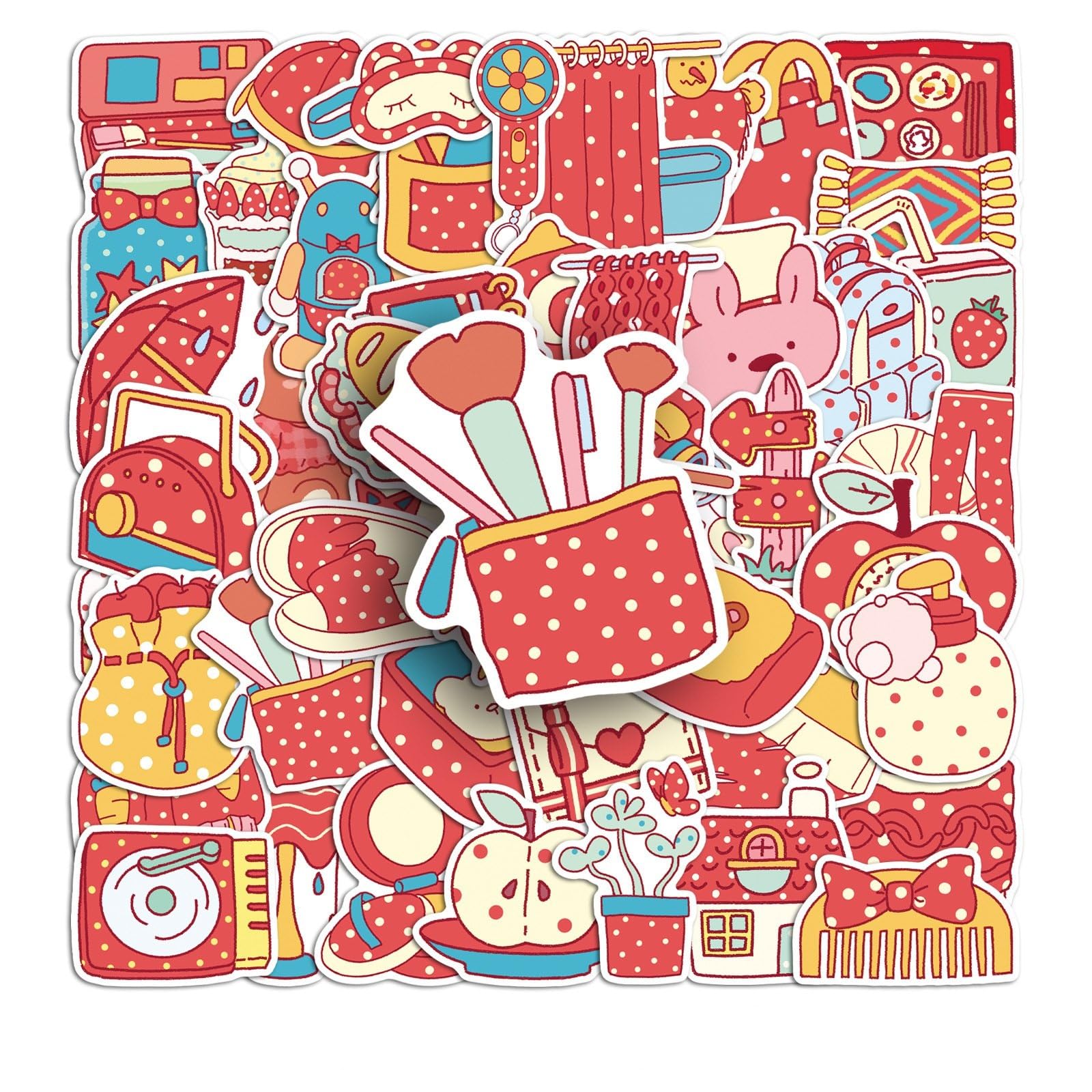 FGLFPXI 50-Pack Graffiti Stickers Waterproof Decorative Stickers for Phone Tablet Guitar Luggage Stationery