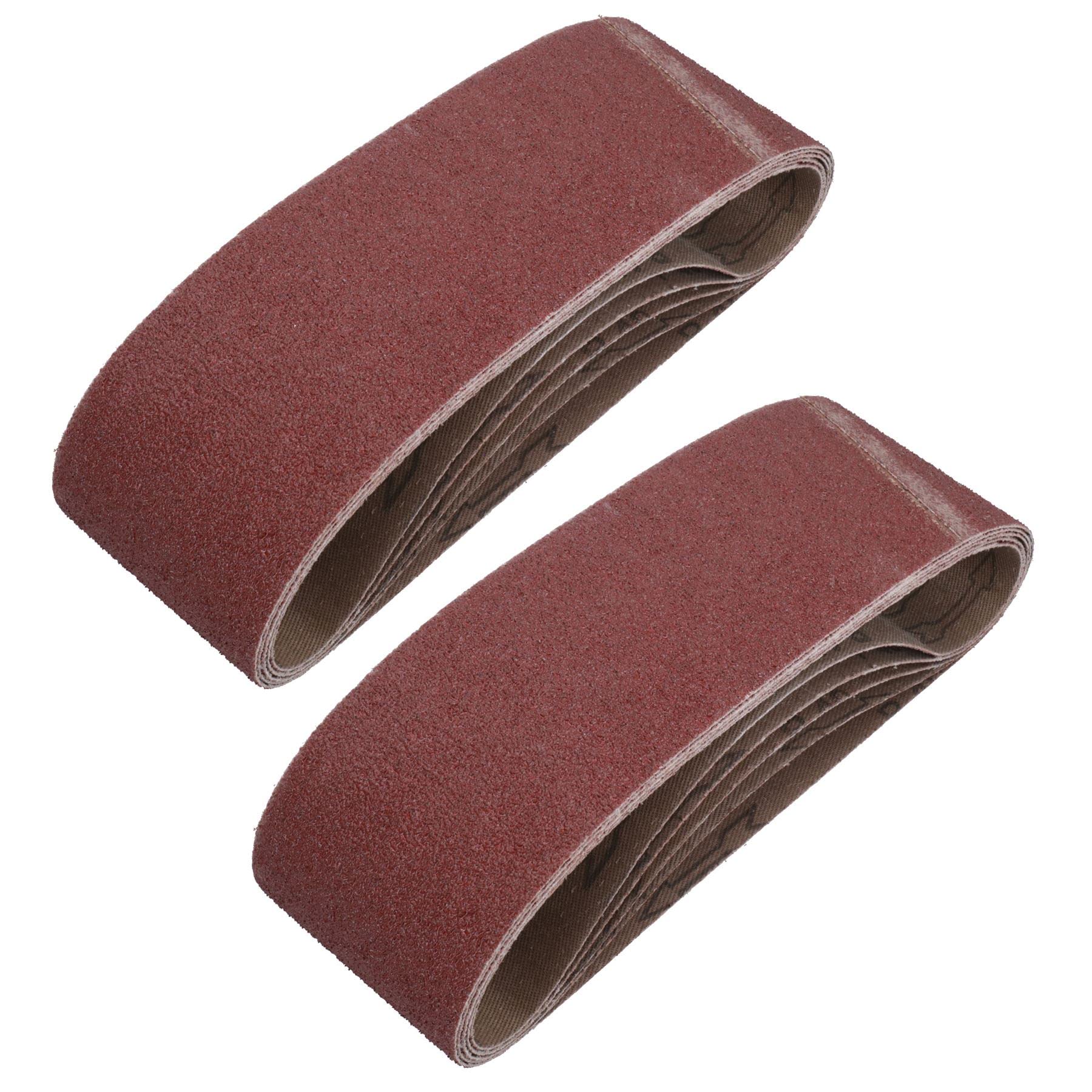 Ab Tools 75Mm X 533Mm 40 Grit Coarse Abrasive Sanding Belt Sander Discs 10 Pack
