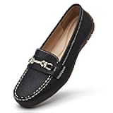 Women's Comfortable & Lightweight Leather Loafers Slip-Ons Driving Mocs Walking Shoes Cute Business Casual Dress Shoes Work Flats for Women