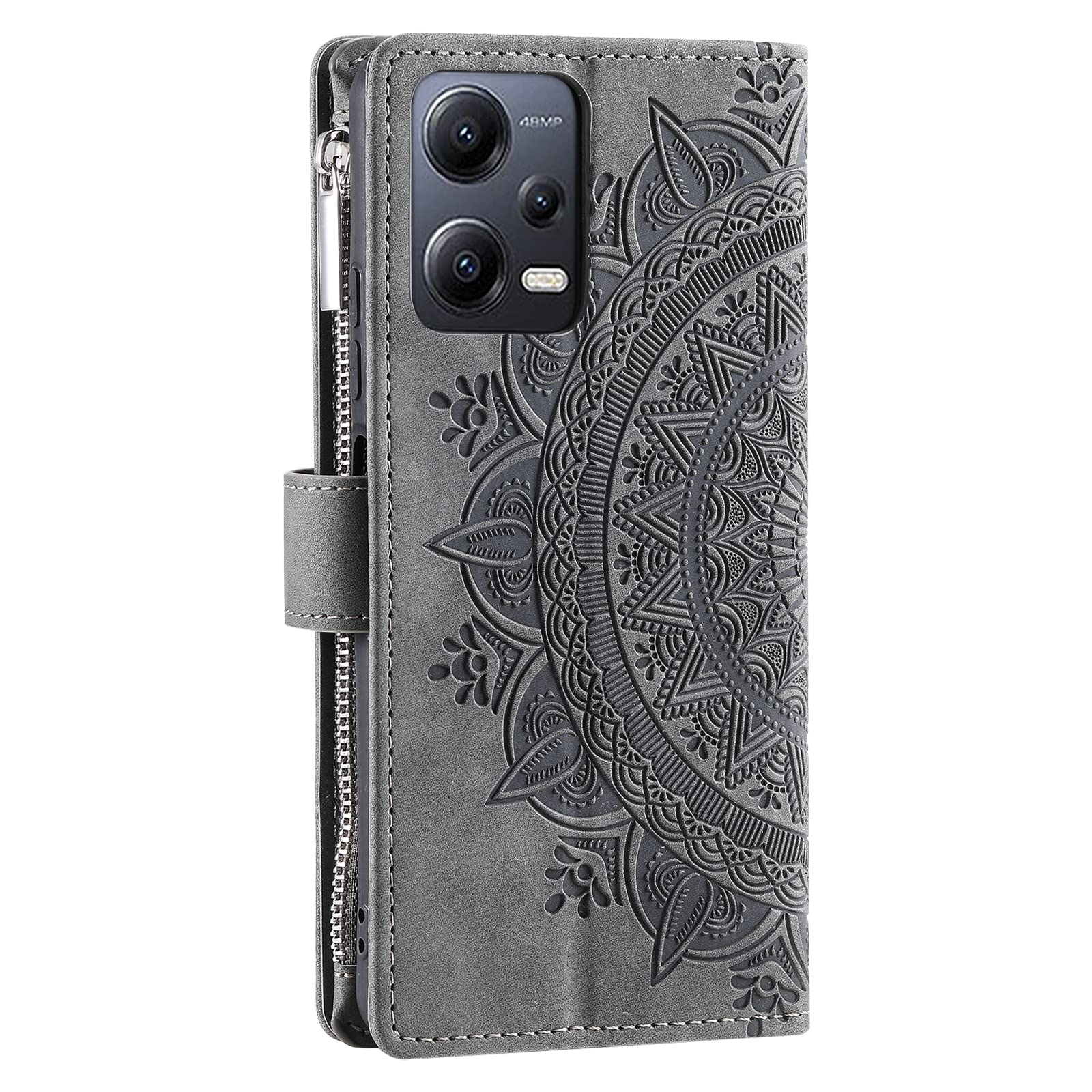 ZANAÉ ZAN-BR-N12P CUSTODIA A LIBRO per Redmi Note 12 Pro 5G, Marrone