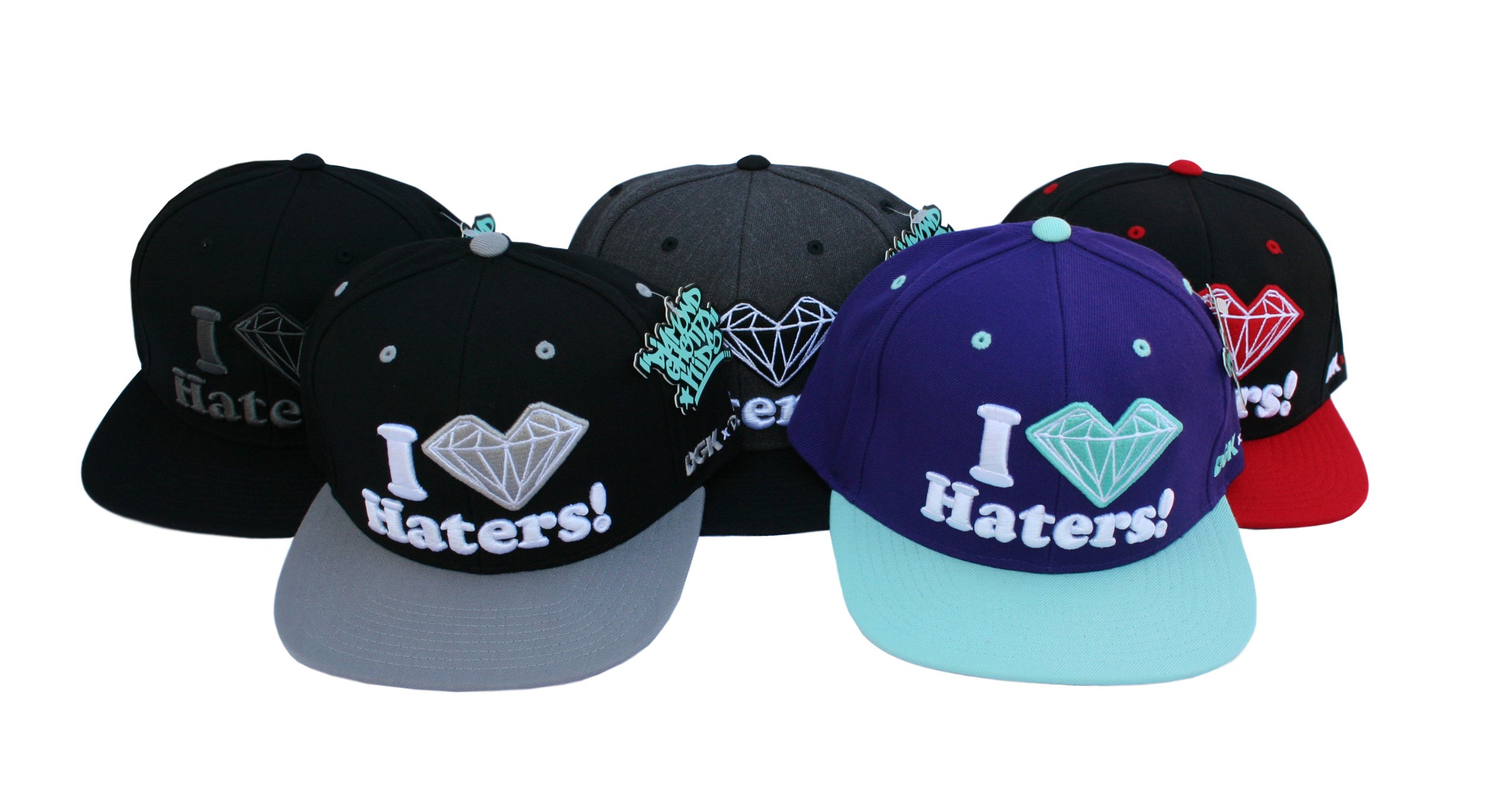 DGK X Diamond Supply Co. “I Love Haters” Hat, Brand New!