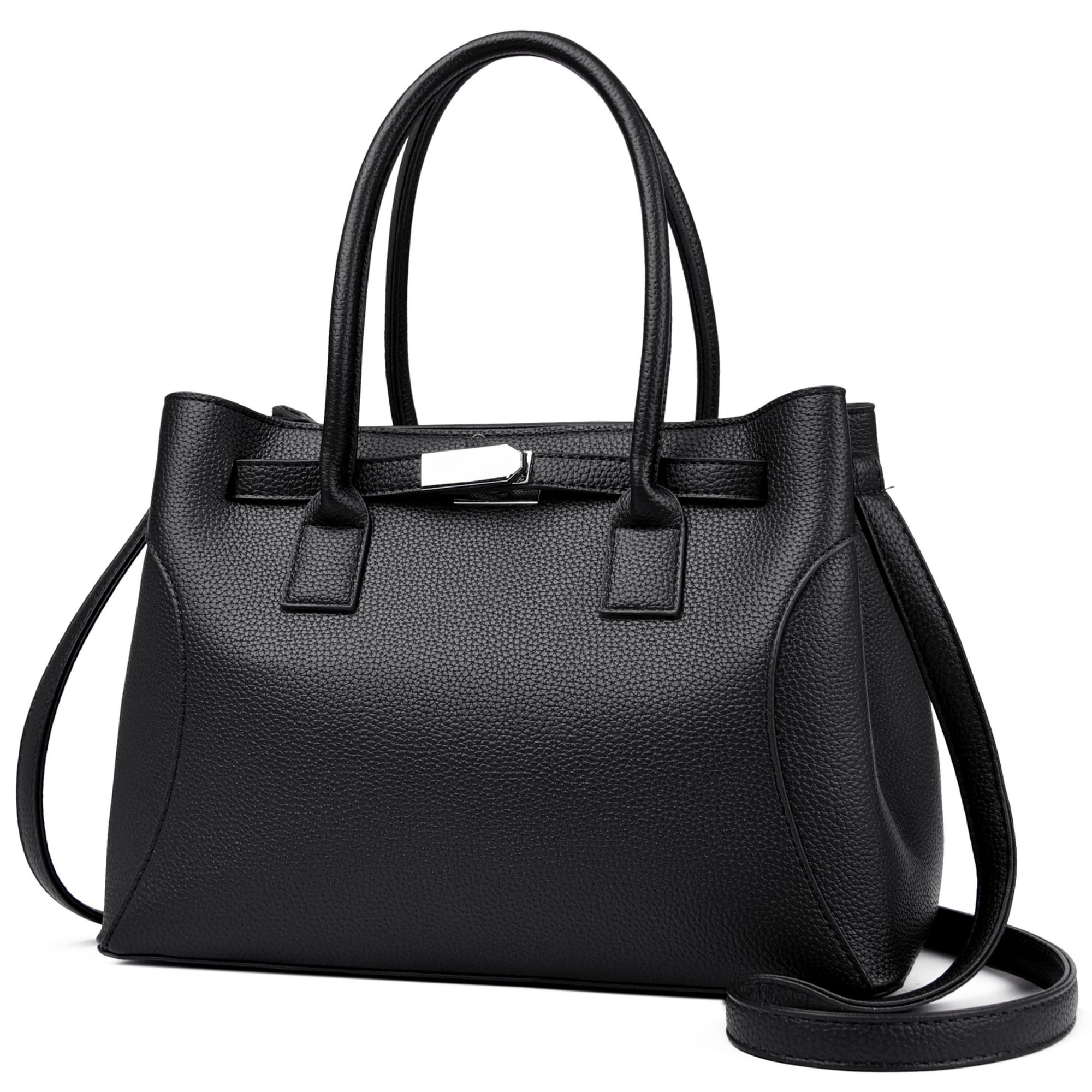 Travistar Handtasche Damen Mittelgroß Umhängetasche Damen Tasche Elegante Schultertasche Kunstleder Crossbody Bag Mode Henkeltaschen Beuteltasche mit Abnehmbares Riemen