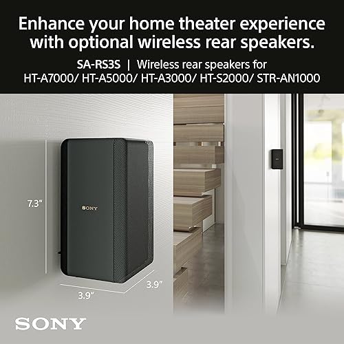 Miniatura 5 de Sony Altavoces traseros inalámbricos SA-RS3S para HT-A7000 (renovado)