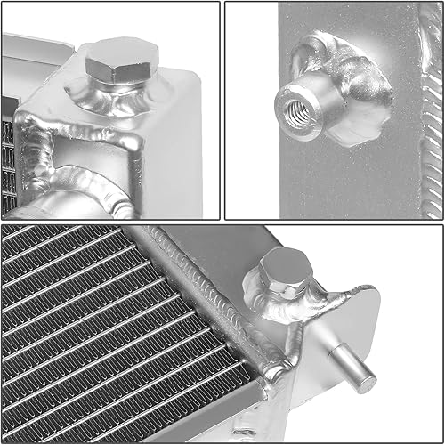 Miniatura 4 de Auto Dynasty Radiador compatible con 1990-1996 300ZX MT, radiador de enfriamiento de 2 filas, aluminio completo