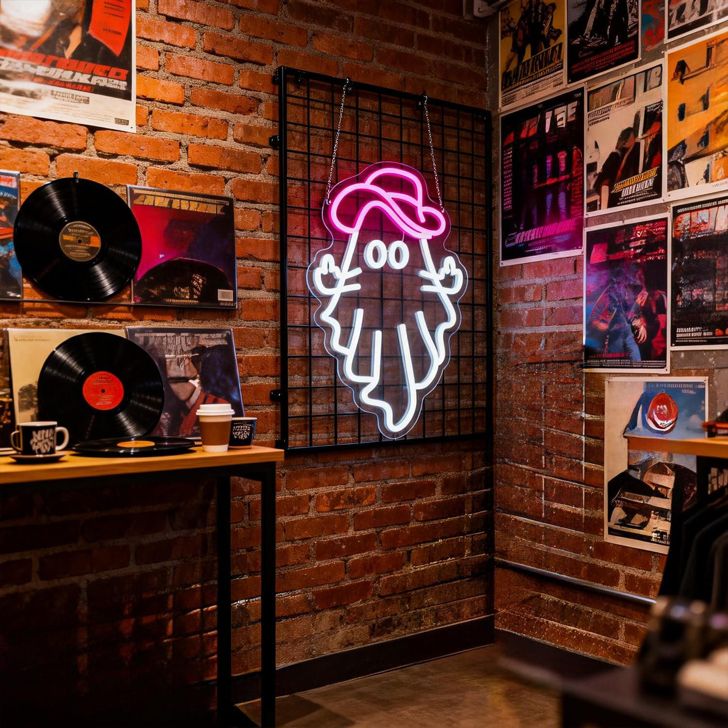 Cowboy Ghost Neon Sign Led Neon Lights Signs for Wall Decor USB Powered Led for Room Decoration Home Bar Game Room Party Decor - Image 4