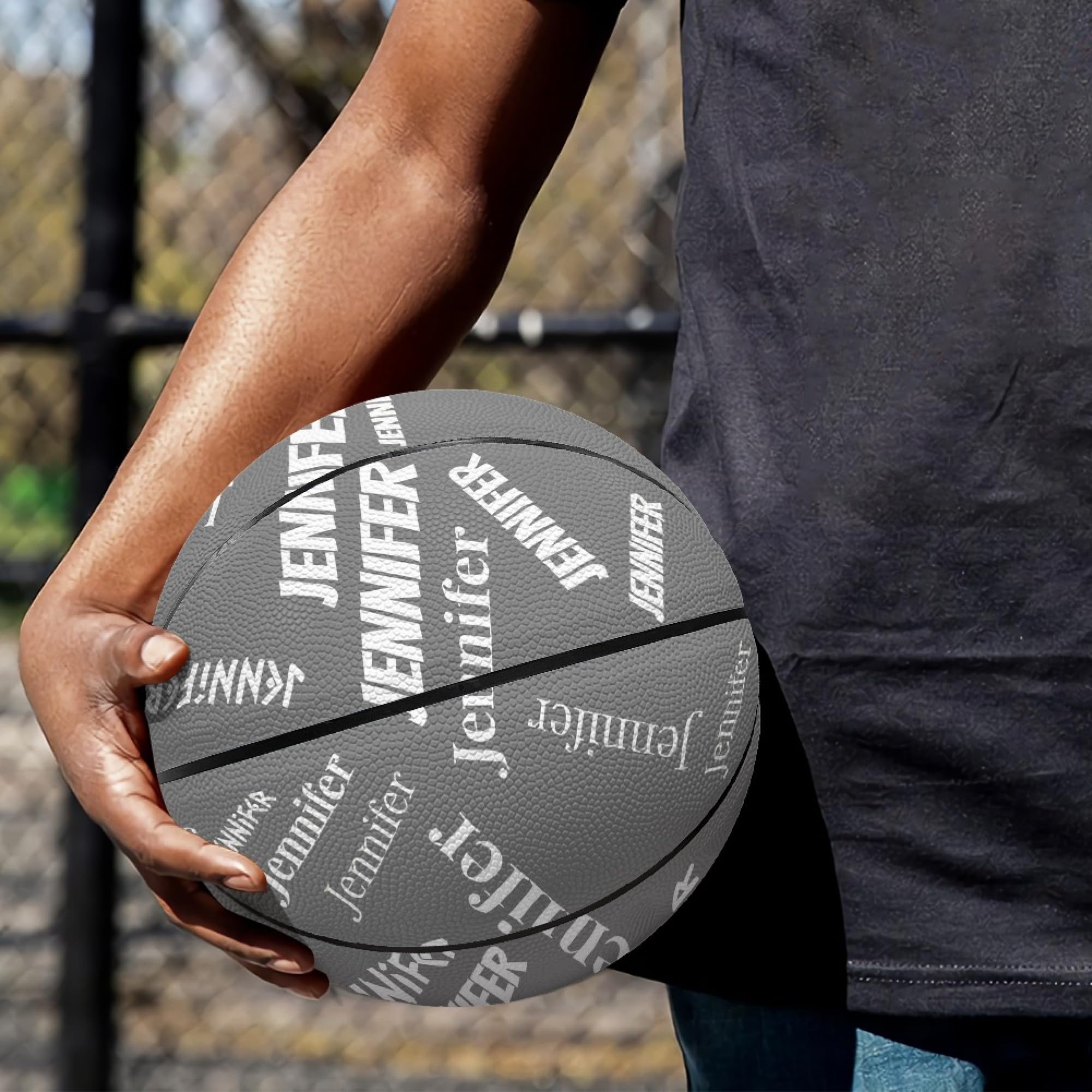 Baloncesto personalizado con nombre, todo el nombre impreso Regalo deportivo personalizado Tamaño 7 (29.5")/Tamaño 5 (27.5"),Regalo de baloncesto personalizado,Regalo de cumpleaños,Regalos de equipo