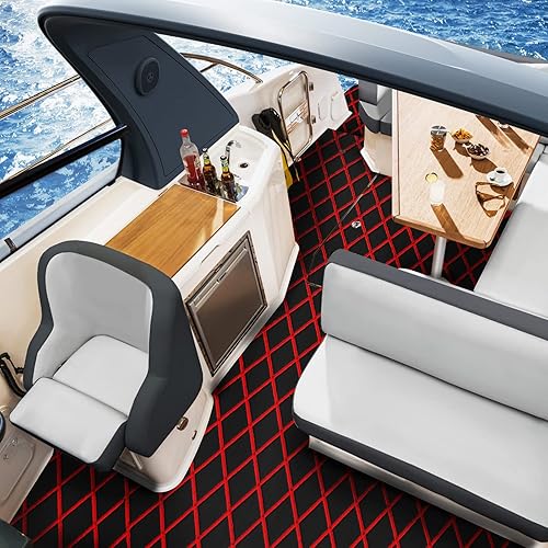 Miniatura 6 de KXKZREN Lámina de espuma EVA para suelo de lancha, 0.236 in de grosor, antideslizante, tapete para suelo marino, almohadilla autoadhesiva para