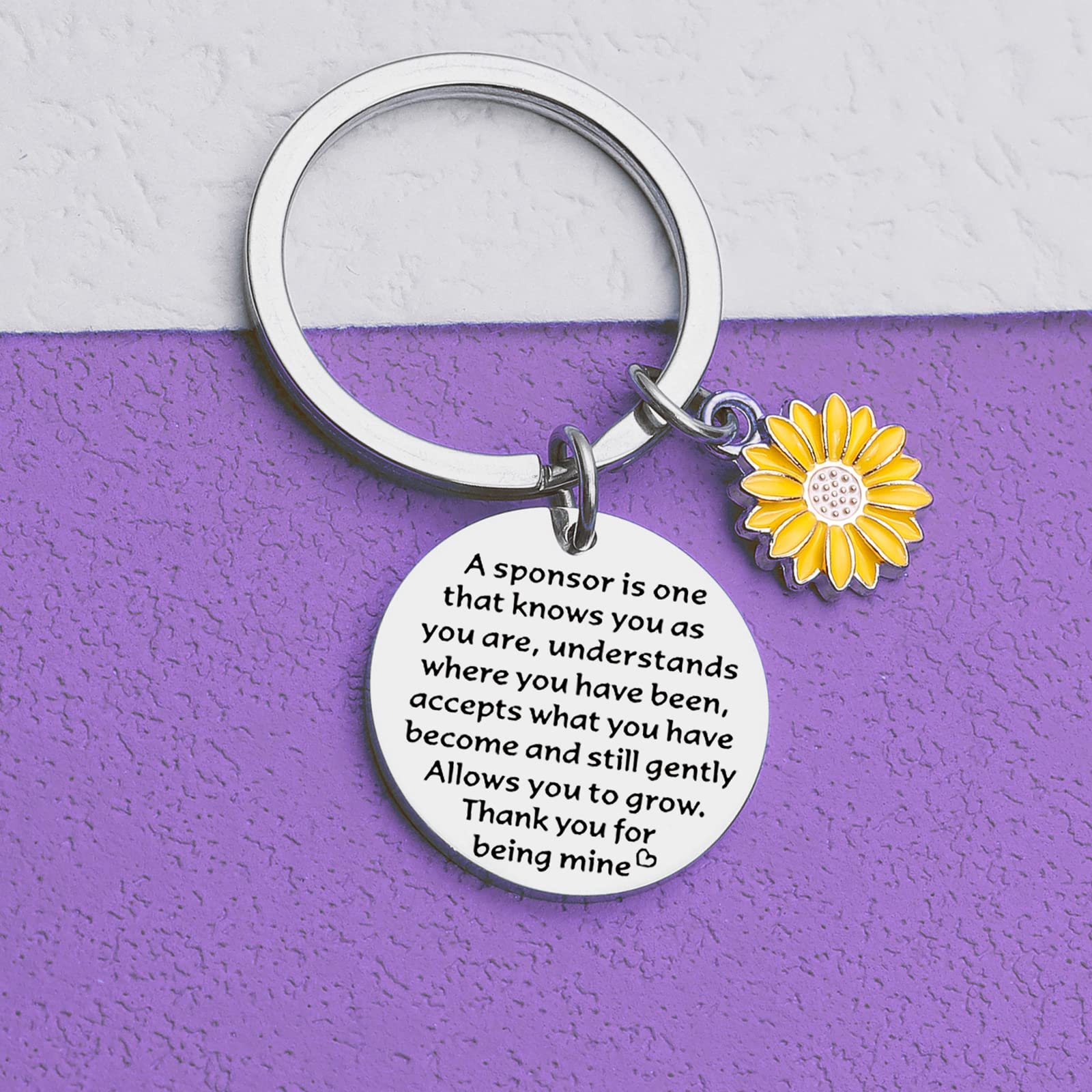Confirmation Sponsor Gifts Keychain Confirmation Gifts AA Sponsor Appreciation Keychain