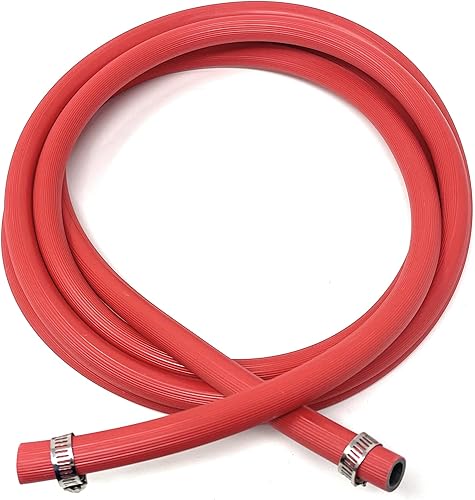 Manguera de propano de 10 pies con conexión de abrazadera para parrilla de gas LPLPG, hoguera y calentador, baja presión