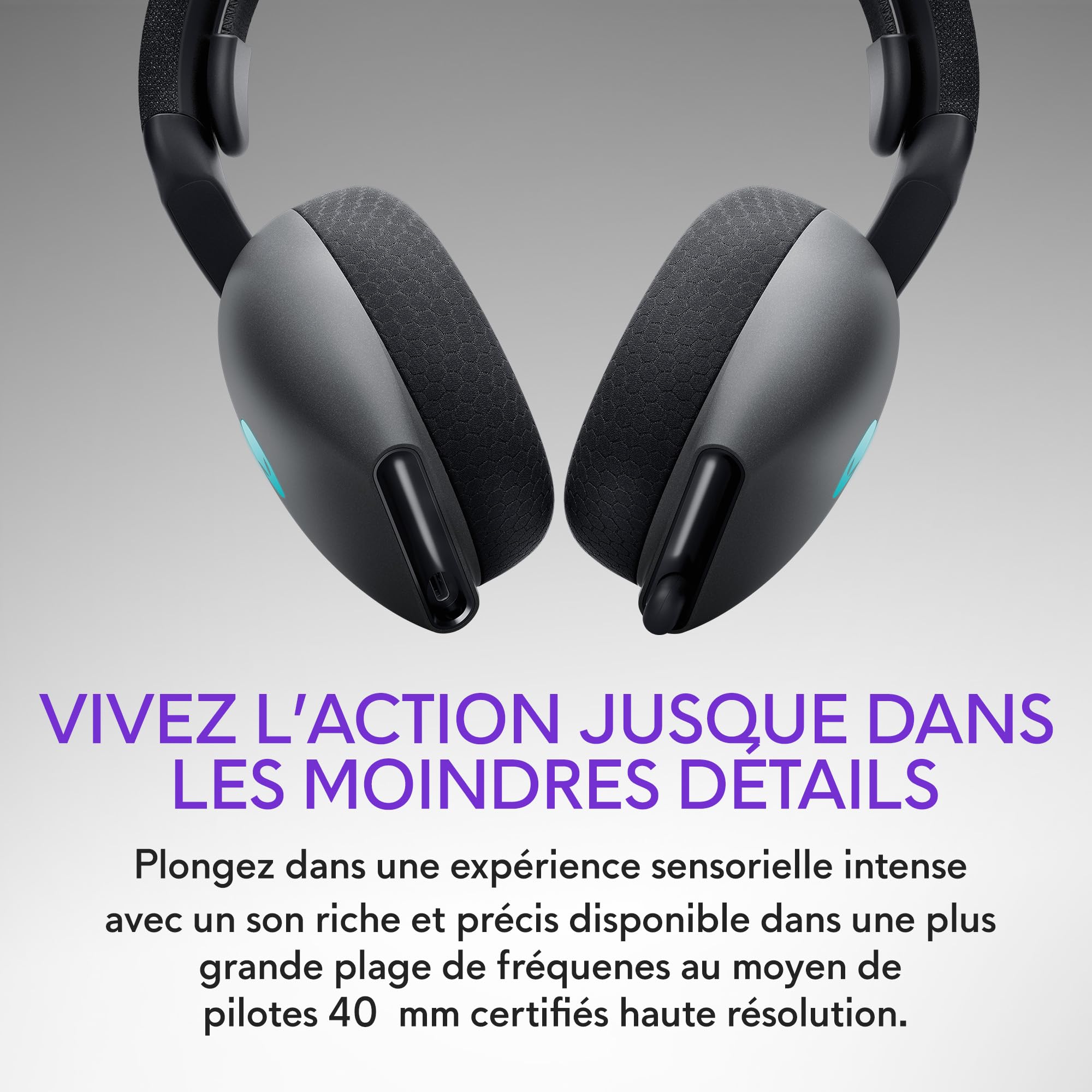 Alienware AW720H - Casque Gaming sans fil Bimode (Dark Side of the Moon)