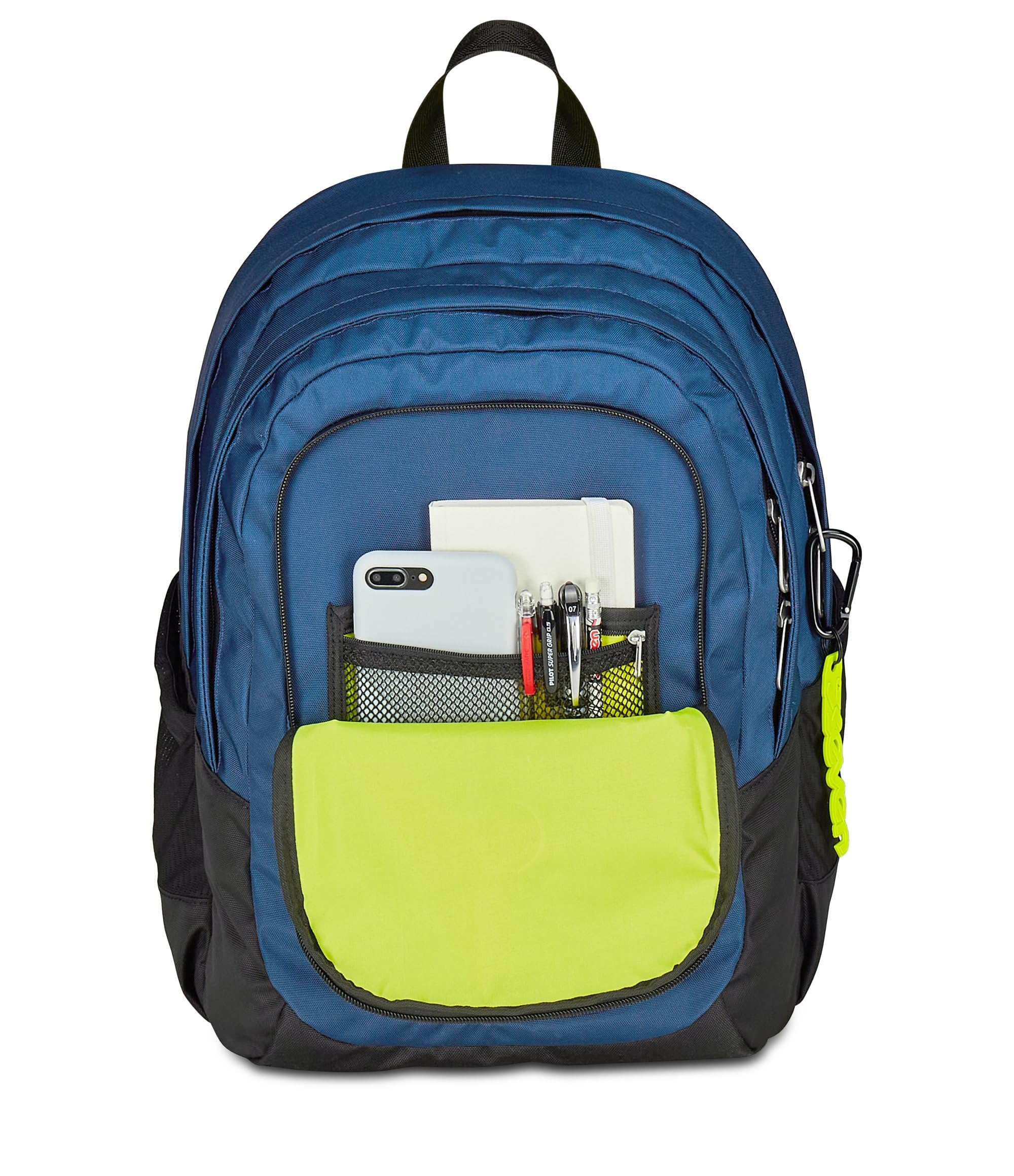 Seven Zaino Scuola Tech Line, Blu, Doppio Scomparto, 29 L, Scuola Media e Superiore, Zaino Ragazza e Zaino Ragazzo