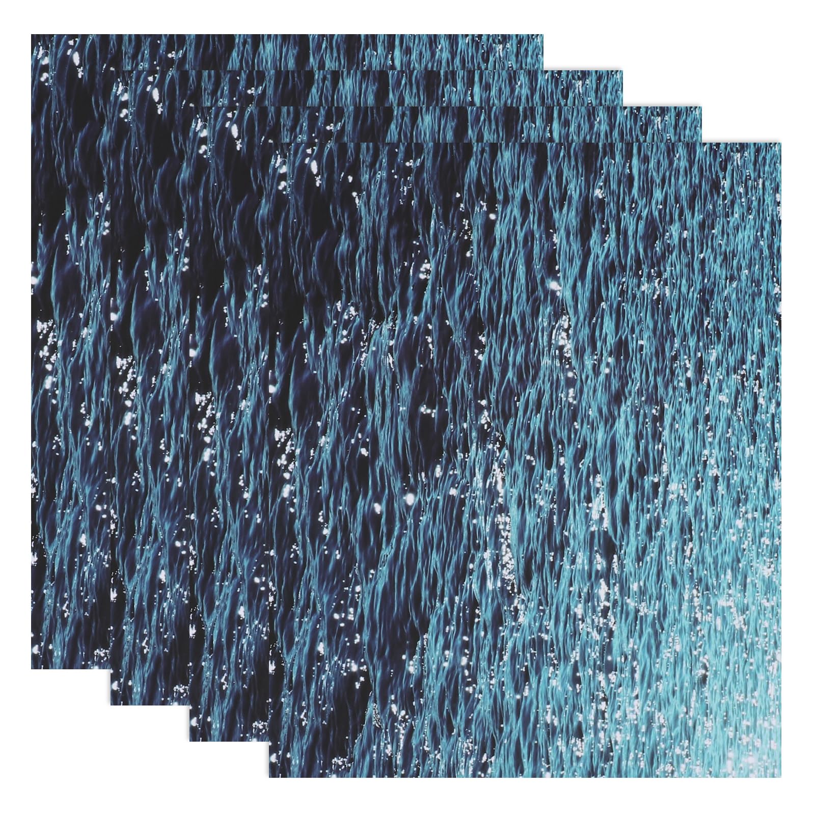 Photo 1 of ***BENT *** MECCANIXITY 4 Pcs Ripple Water Sticker, Self Adhesive Artificial Water Wave Effect Stickers 11.69"x8.27" Dollhouse Wallpaper Sheets for DIY Dollhouse, Miniature Landscapes, Pure Blue