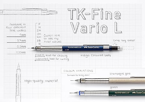 Miniatura 4 de Faber-Castell Mechanical Pencil TK-Fine Vario L 0.5mm Indigo