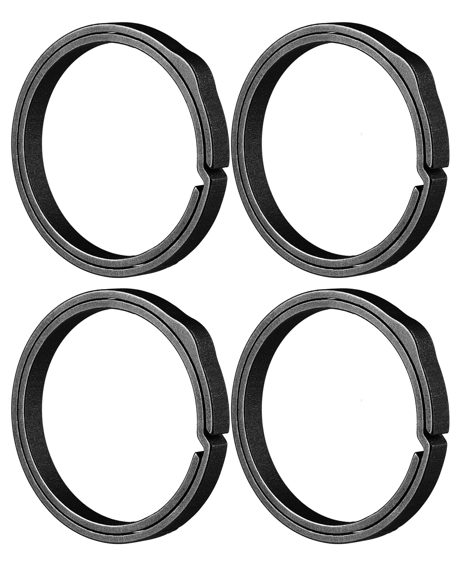 Titanium Key Rings for Keychains, Quick Release Side Pushing Key Organizer Kit, Wisely Group Your Keys