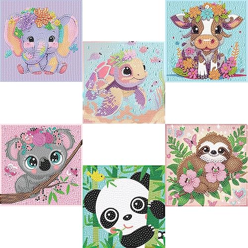 Miniatura 1 de Kits de arte de diamantes para niños  Paquete de 6 pinturas de arte de diamantes para niños  Artes y manualidades para niños de 8 a 12 años  Pintura