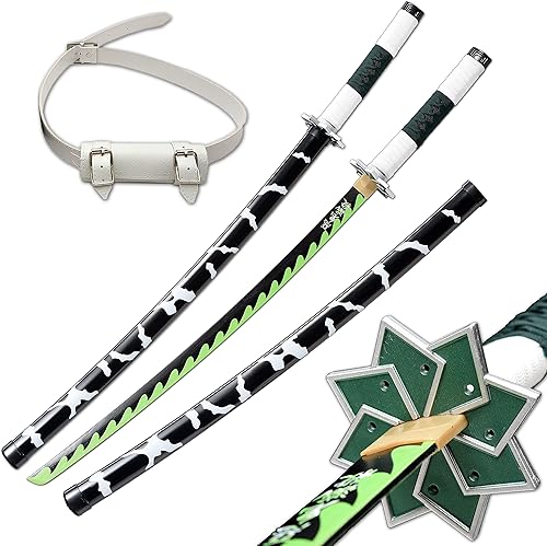 ziqing Espada samurái de anime hecha a mano, espada Agatsuma Zenitsu, espada Kamado Tanjirou, espada Rengoku Kyoujurou de 41 pulgadas, varios