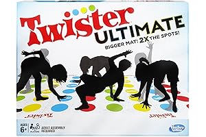 Hasbro Gaming Twister Ultimate: Bigger Mat More Colorful Spots