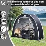 Bike Cover Storage Tent, Outdoor Portable Storage Tent, 210D Oxford Fabric PU4000 Waterproof for 2-3 Bikes, Suitable for Storing Bicycles,Motorcycles,Garden Tools,Lawn Mower,Various Tools