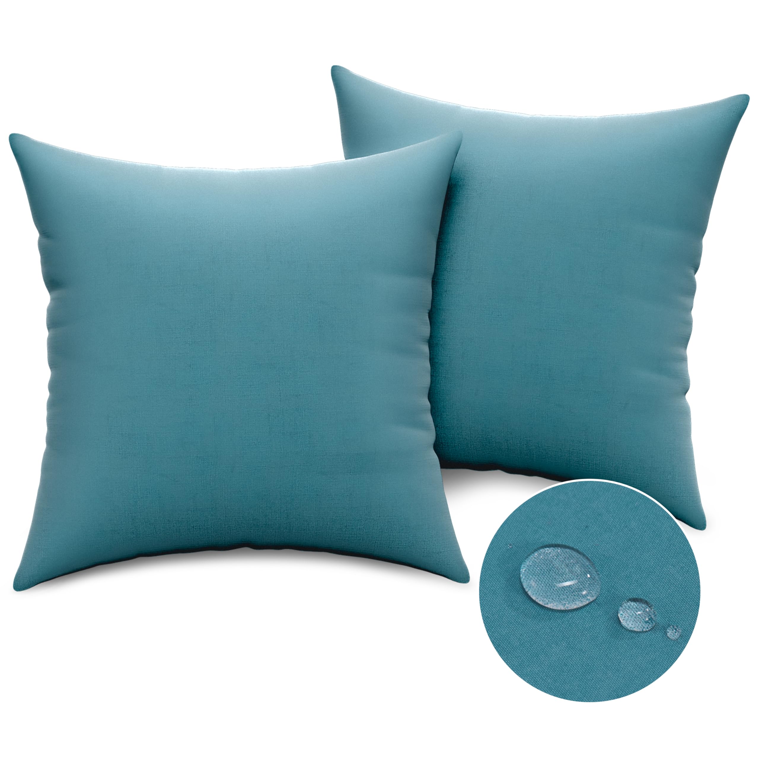 WVIOWVI wasserdichte Kissenbezüge 2er Set - Atmungsaktiver für Allergiker, Wasserfest Kissenbezüge Kopfkissen Kissenhülle - Passend für 80x80 cm Kissen