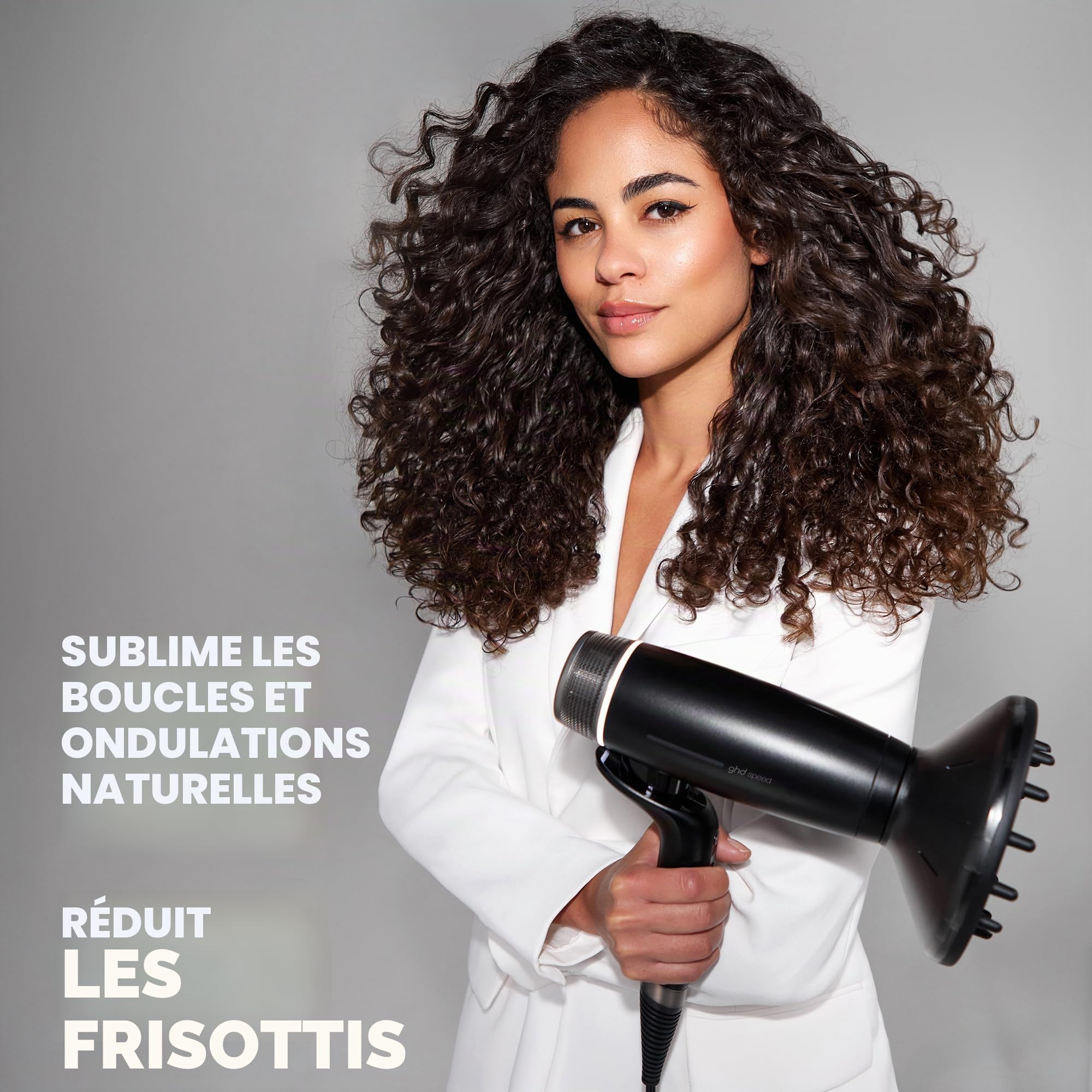 ghd - Diffuseur Cheveux Bouclés pour Seche cheveux - Embout diffuseur pour sèche-cheveux ghd Speed - Définition des boucles & Volume - Séchage professionnel sans frisottis