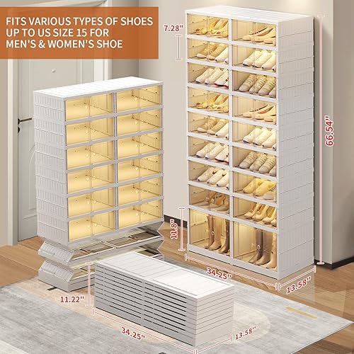 Miniatura 3 de EHAMILY Cajas de zapatos 18 unidades