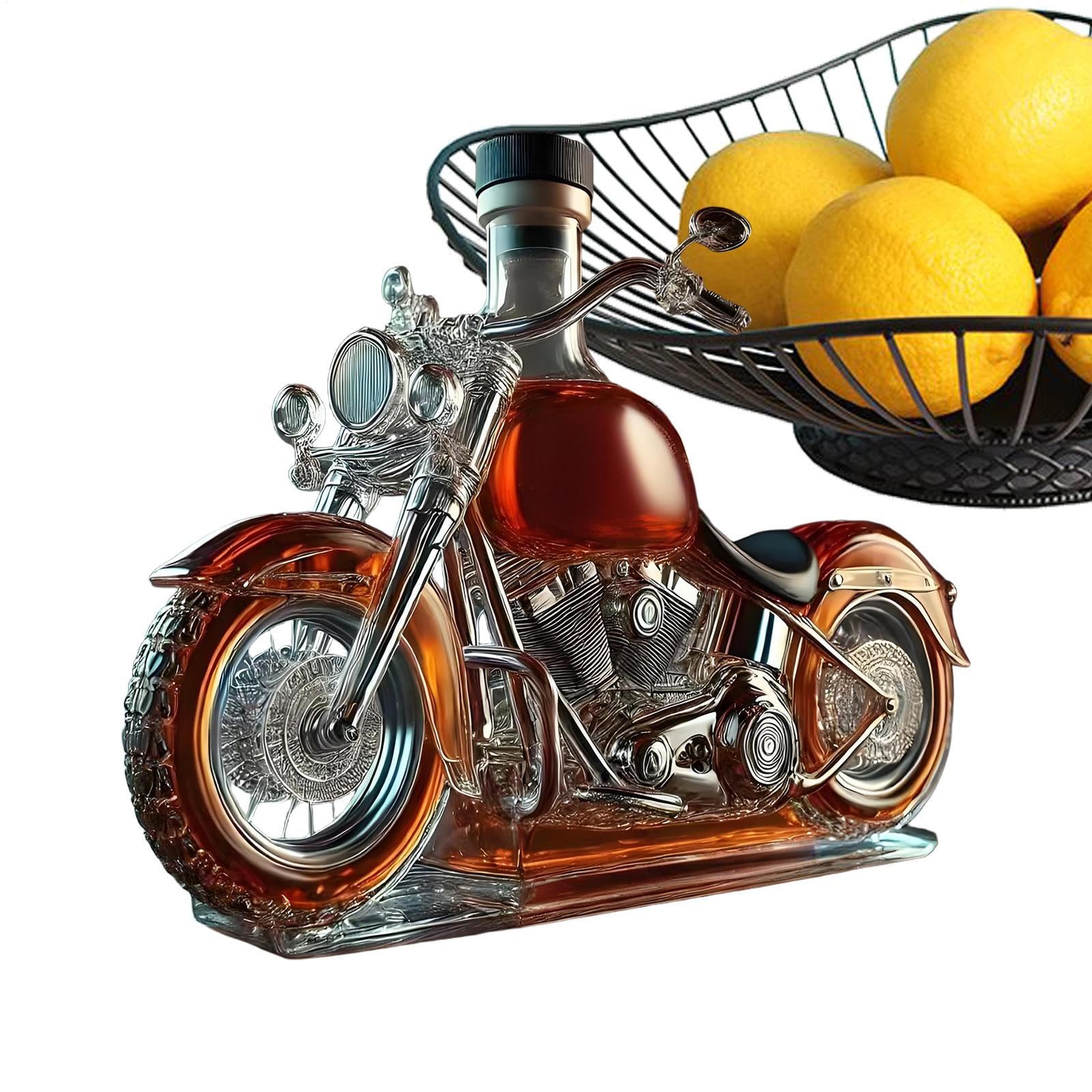 Decantador de Vino Aerador Estilo Motero Botella Divertida Dispensador Licor Regalo Hombre Motocicletas