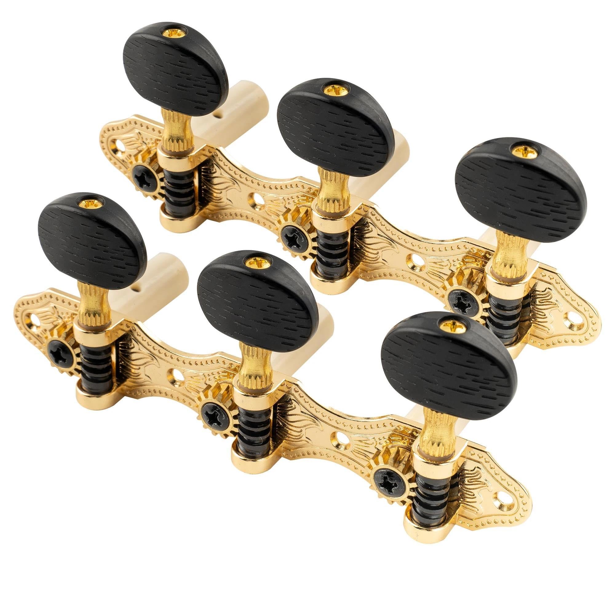 3R 3L Kołki Do Strojenia Gitary Klucze Do Gitary Klasycznej 3X3 Klucze Strojenia Profesjonalny Zestaw(Gold)