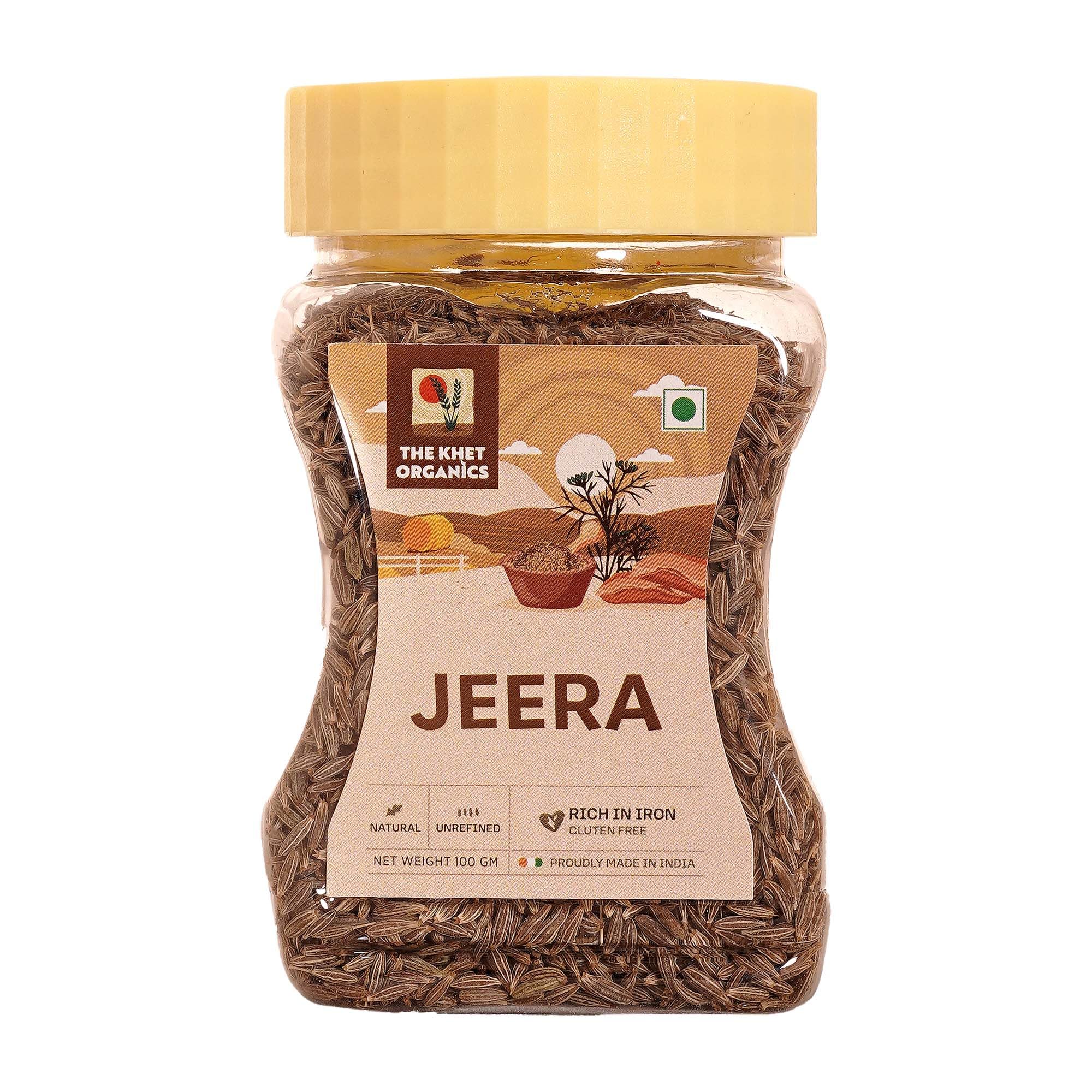 The Khet Organics Whole Cumin Seeds/Jeera, 100 gm | 100% Organic Farm-Fresh Cumin Seeds | Premium Indian Spices (B0D81DSCCY) Amazon Price History, Amazon Price Tracker