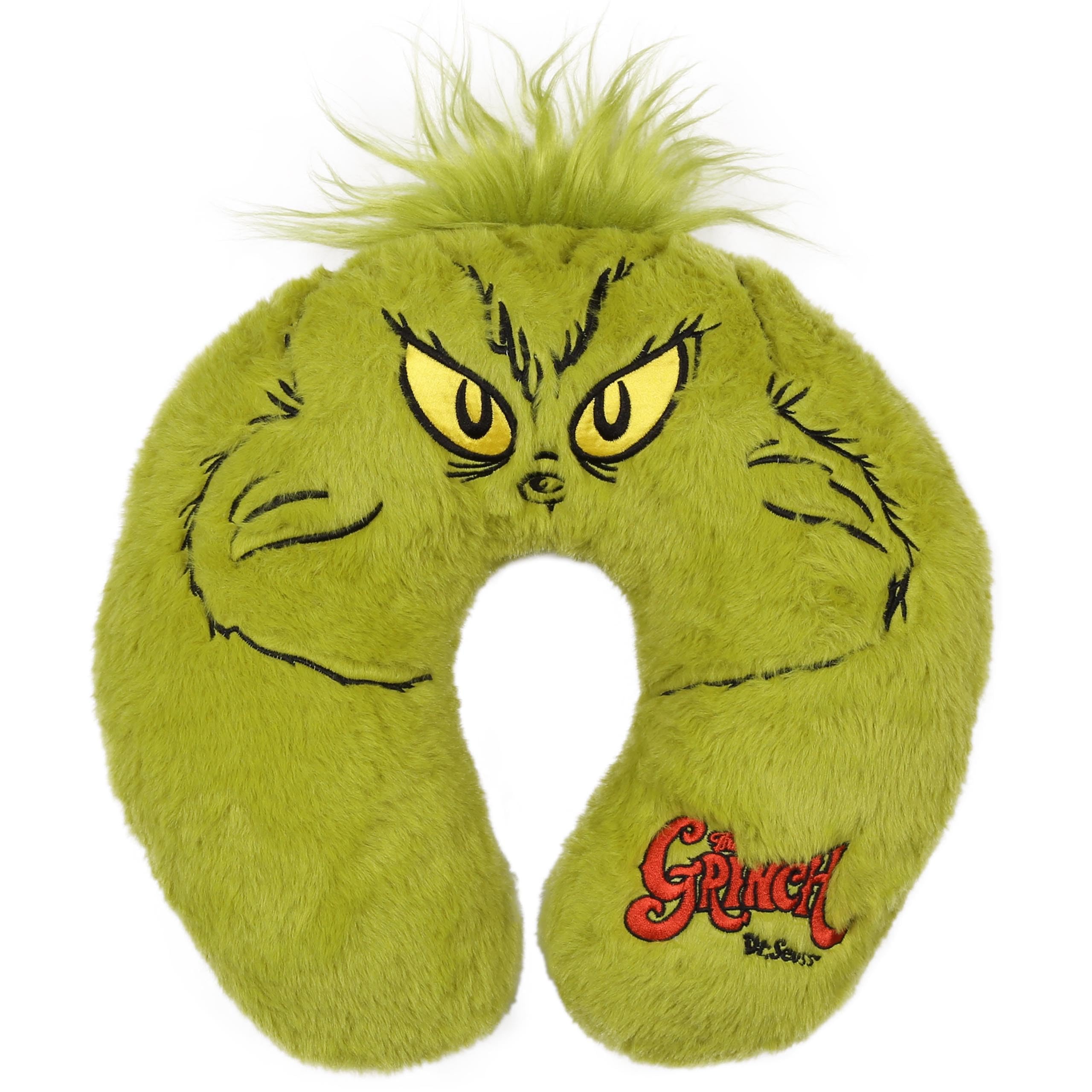 Coussin de voyage Grinch vert, idée cadeau originale pour les trajets en voiture