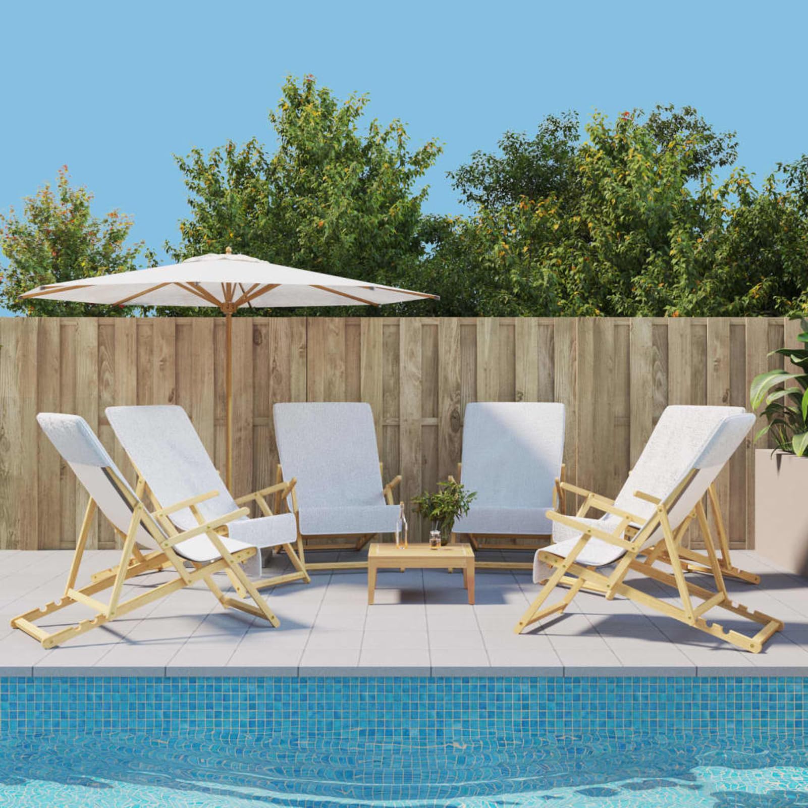 Telo Mare microfibra – leggero, fine e ad asciugatura rapida - Asciugamano Microfibra Grande - telo mare XXL - 100% riciclato,Asciugamani da Spiaggia 6 pz Bianchi 60x135 cm Tessuto 400 GSM