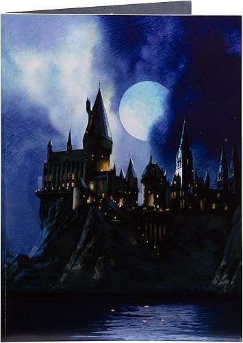 Miniatura 2 de Harry Potter - Tarjeta desplegable del castillo de Hogwarts  Tarjeta desplegable hecha a mano de lujo  para todas las ocasiones, interior en blanco