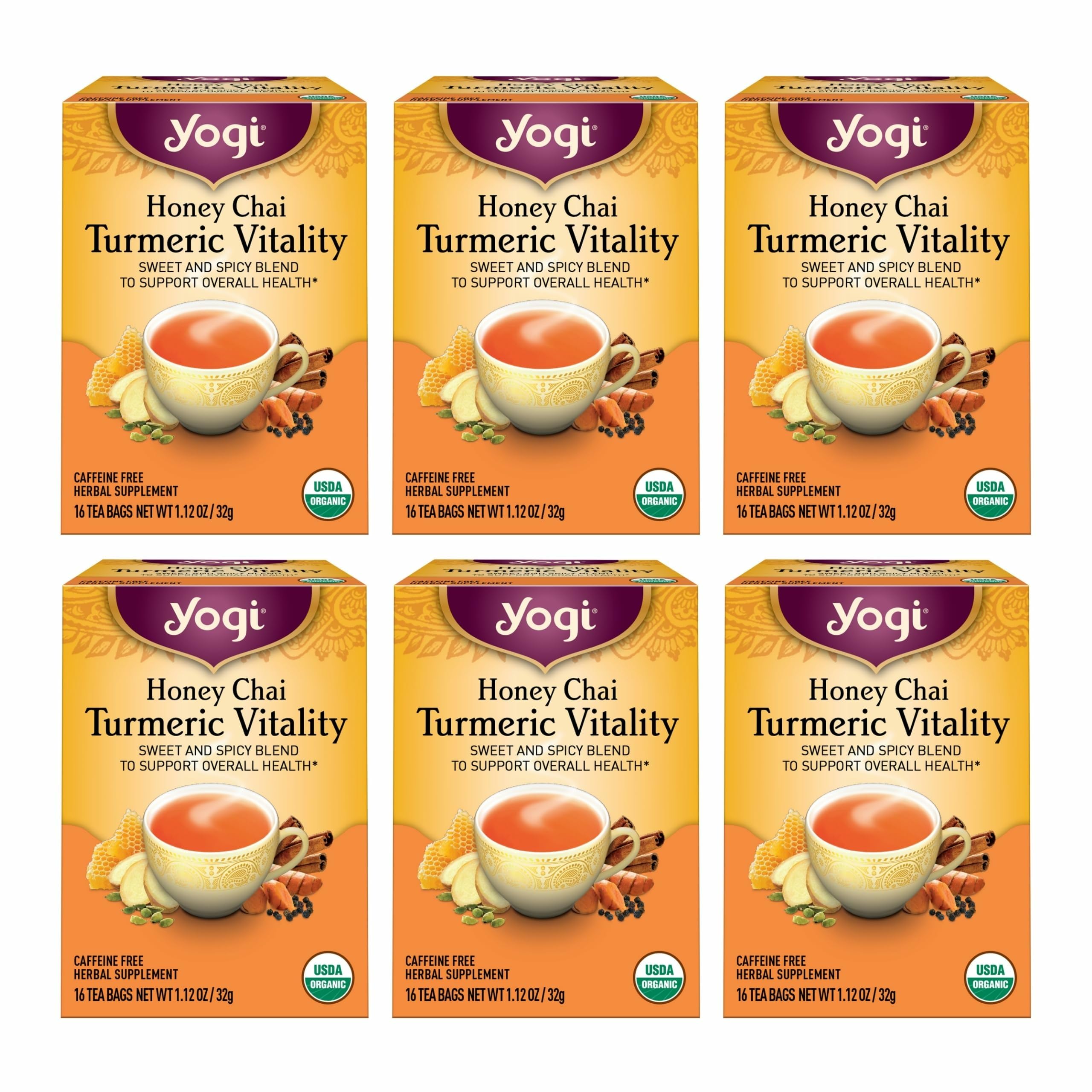 Yogi Honey Chai Turmeric Vitality Tea